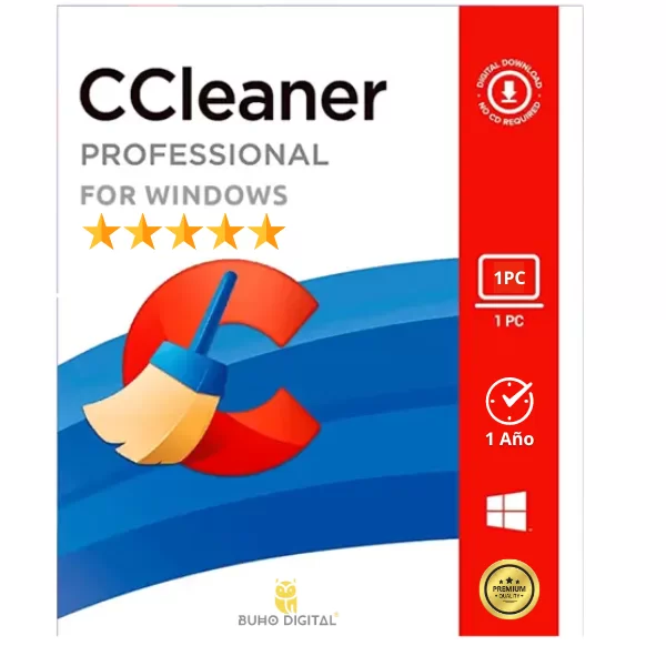 CCleaner Pro 1 Año 1 PC