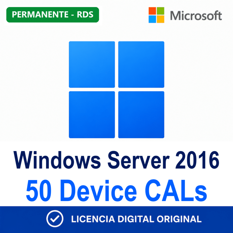 Windows Server 2016 Remote Desktop Services Device connections (50) CAL