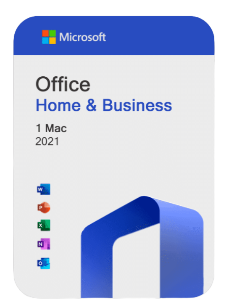 Microsoft Office 2021 Home and Business MAC BIND 1 PC