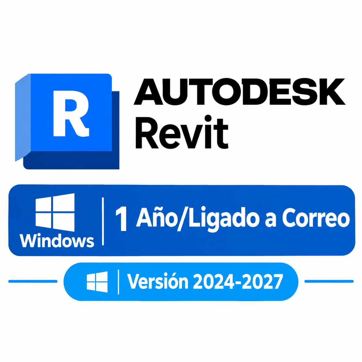Suscripción 1 Año Revit Windows/Ligado a Correo/Tipo Edu
