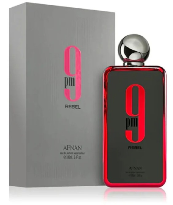 9 PM Rebel Afnan Eau de Parfum | 100ml | Decants en 2ml, 5ml y 10 ml.