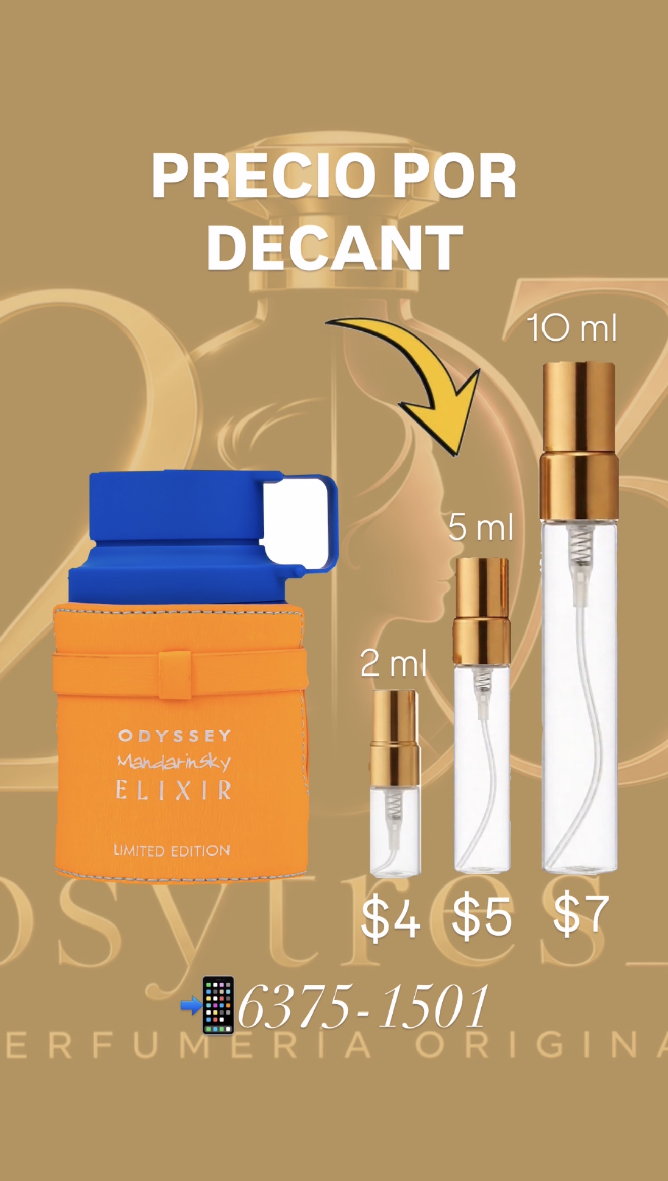 Odyssey Mandarin Sky Elixir Eau de Parfum Armaf | 100ml | Decants en 2ml, 5ml y 10 ml.