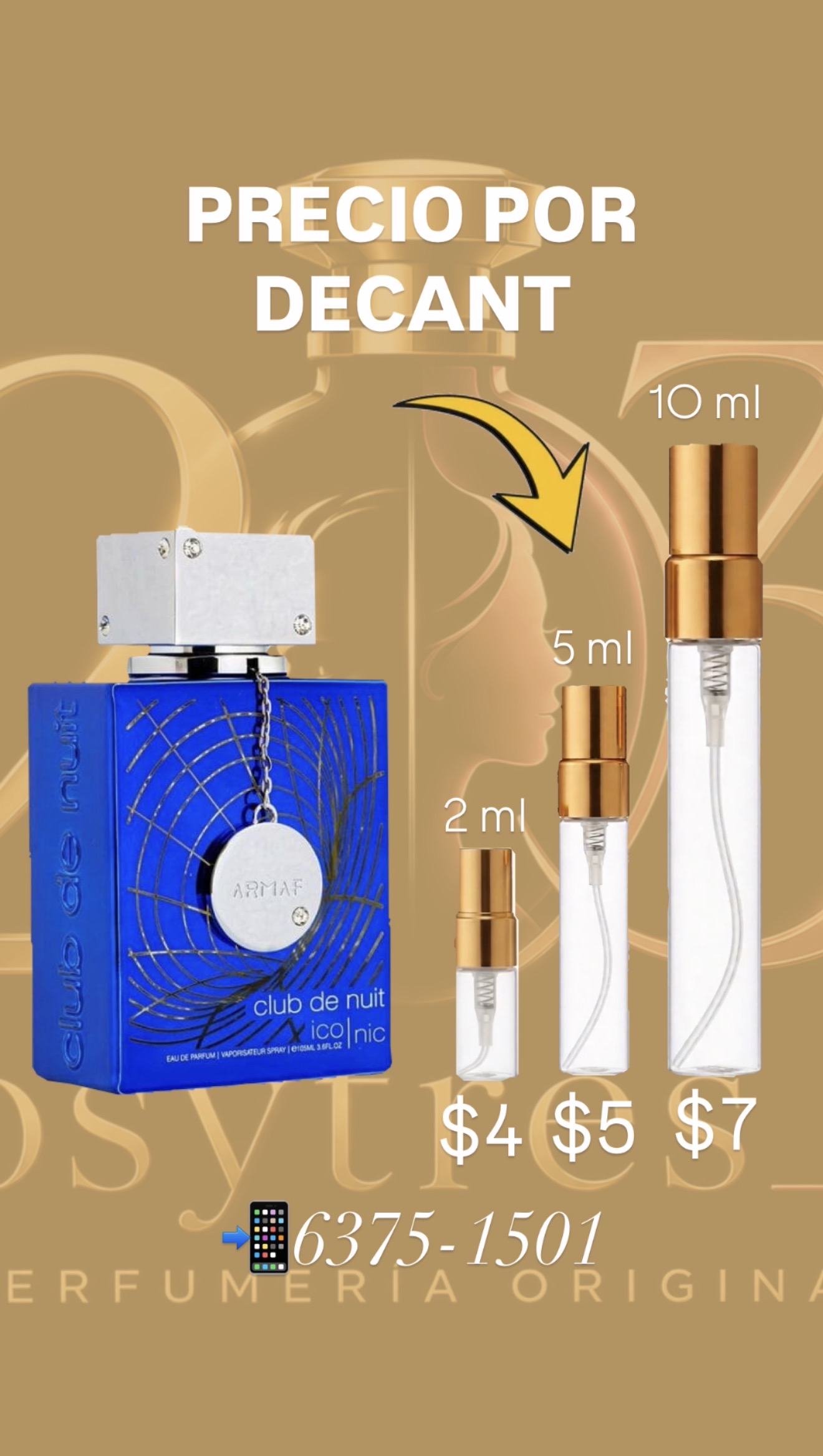 Club de Nuit Blue Iconic Armaf Eau de Parfum | 105ml | Decants en 2ml, 5ml y 10 ml.