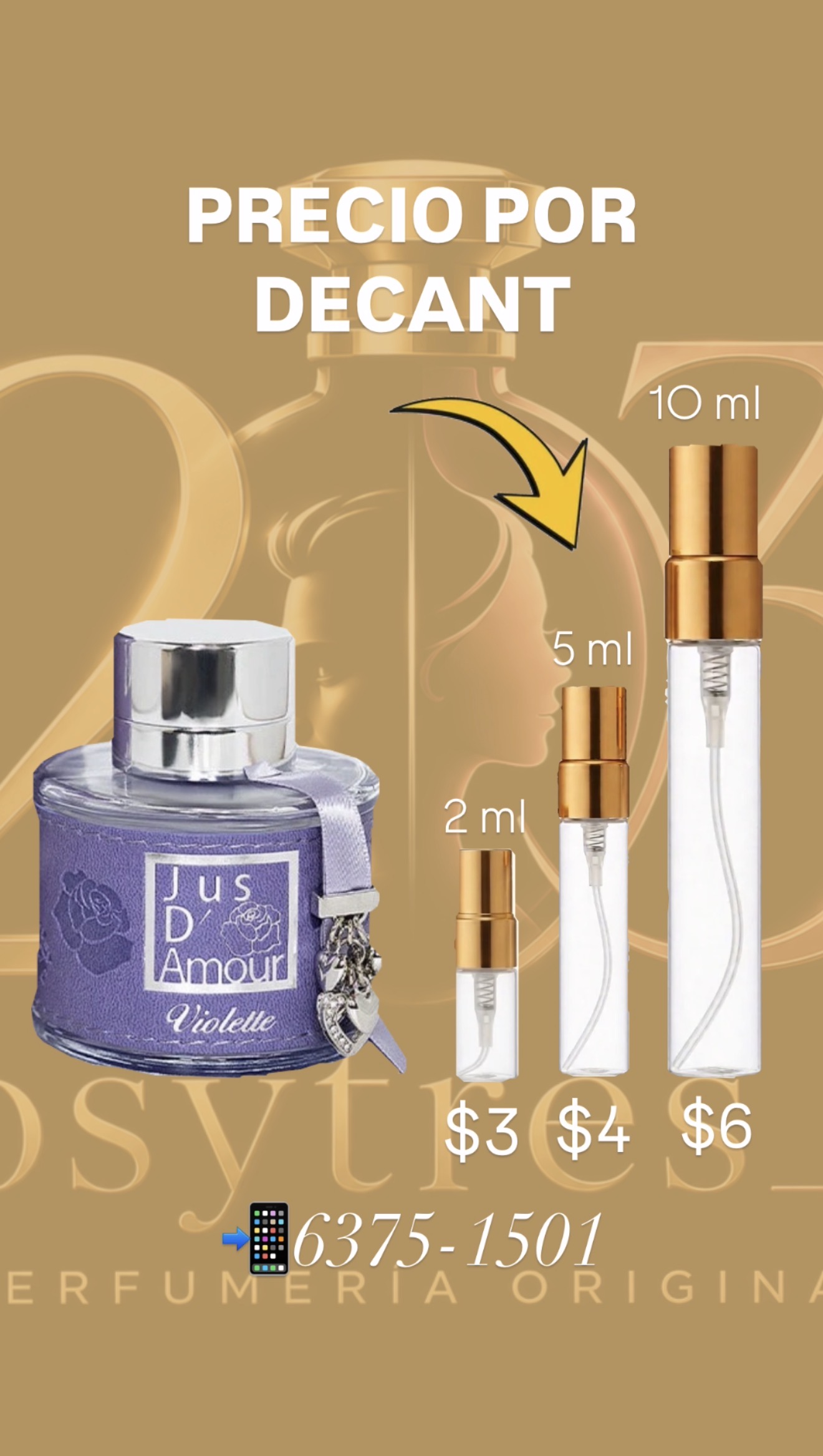 Jus D'Amour Violette Eau de Parfum | 100ml | Decants en 2ml, 5ml y 10 ml.