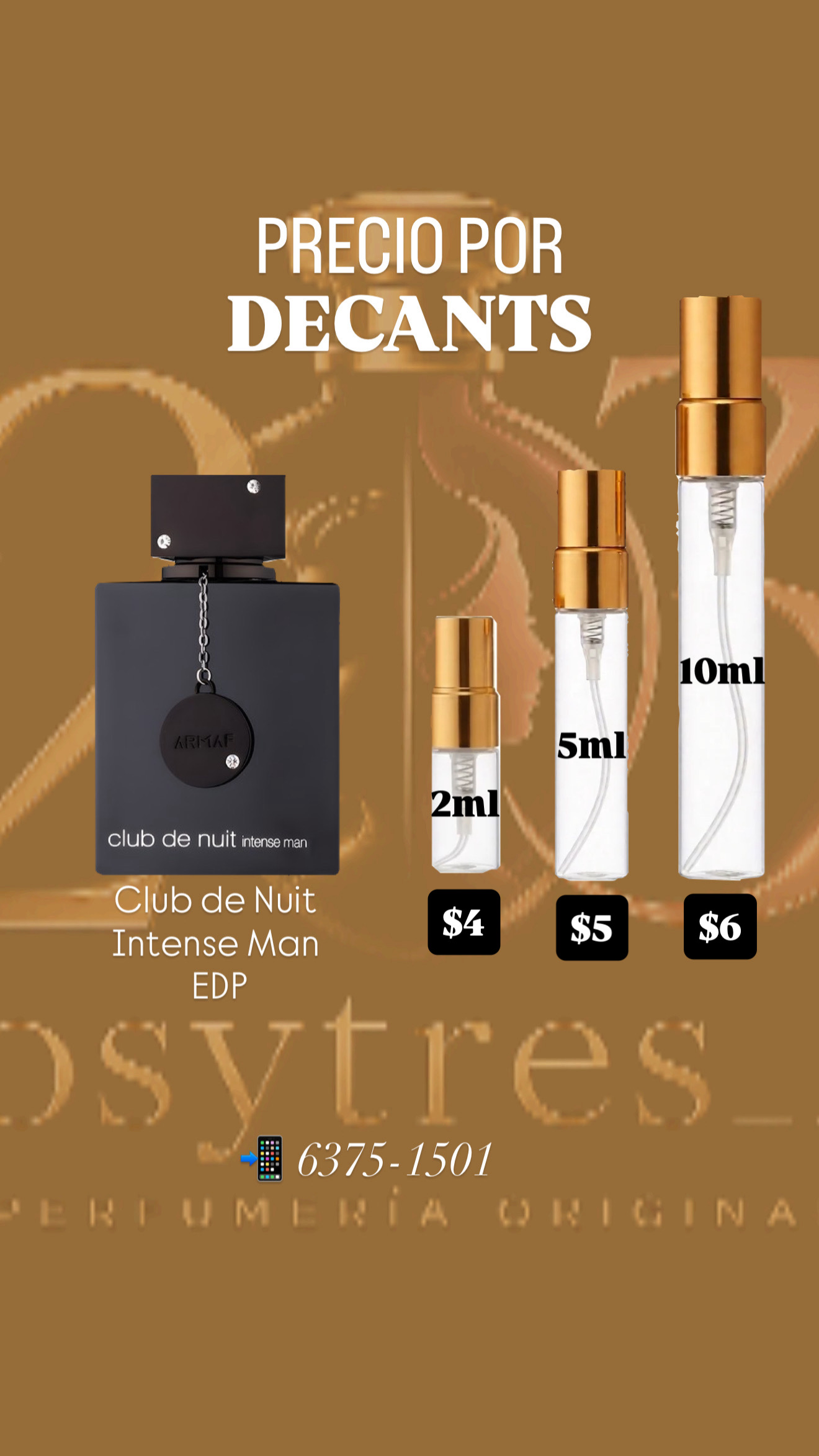 Club de Nuit Intense Man Armaf Eau de Toilette | 105ml | Decants en 2ml, 5ml y 10 ml.