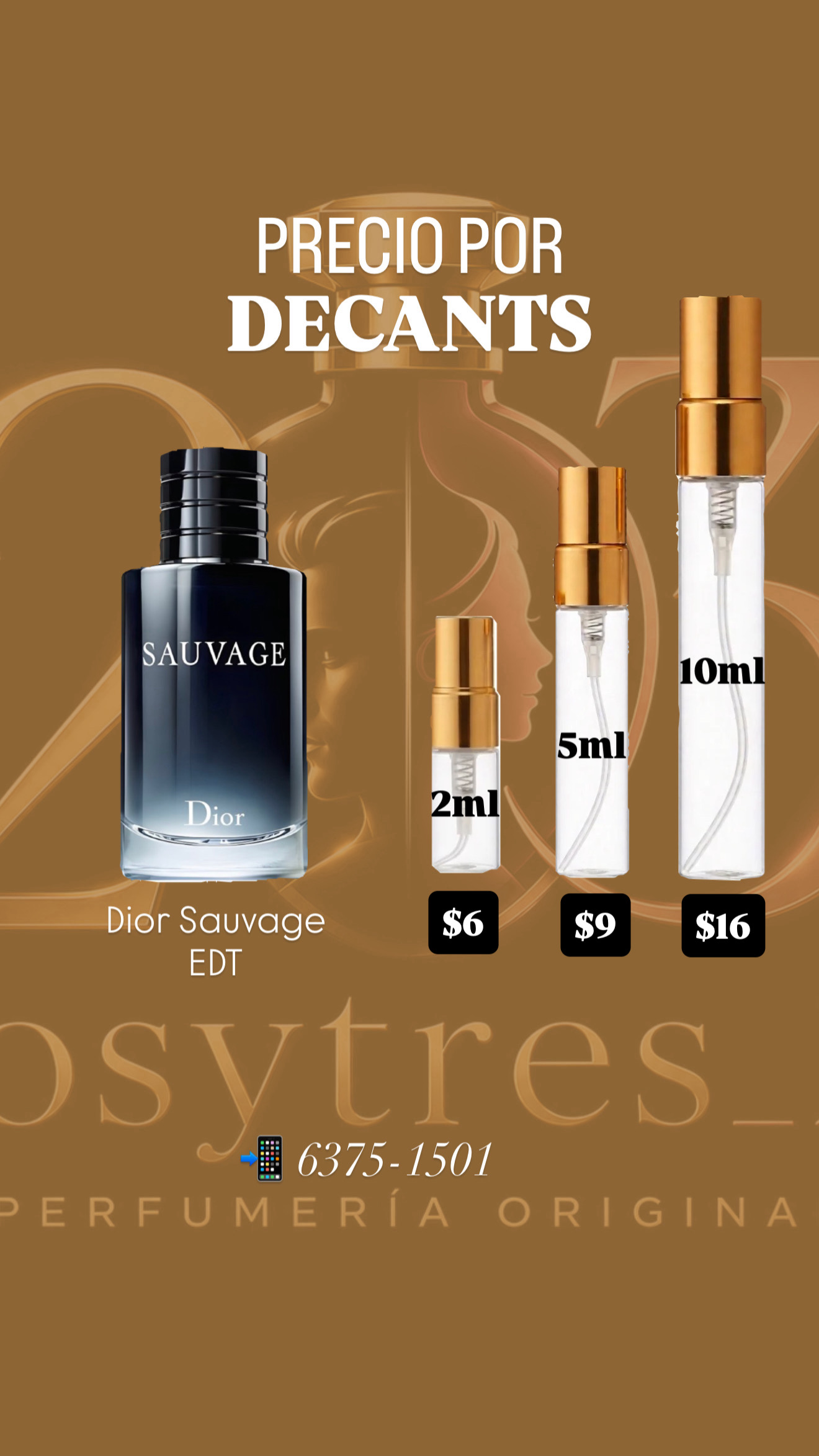 Dior Sauvage Eau de Toilette 100ml | Decants en 2ml, 5ml y 10ml