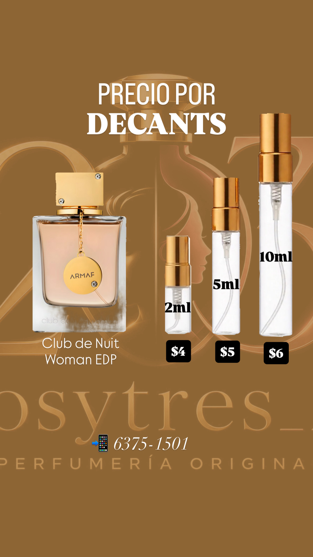 Club de Nuit Woman Eau de Parfum Armaf 105ml | Decant en 2ml, 5ml y 10ml